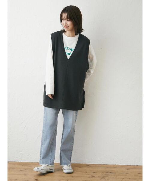 Green Parks(グリーンパークス)の「コンパクトロゴTEE(Tシャツ/カットソー・レディース・ピンク/グリーン・FREE)」の8枚目の写真