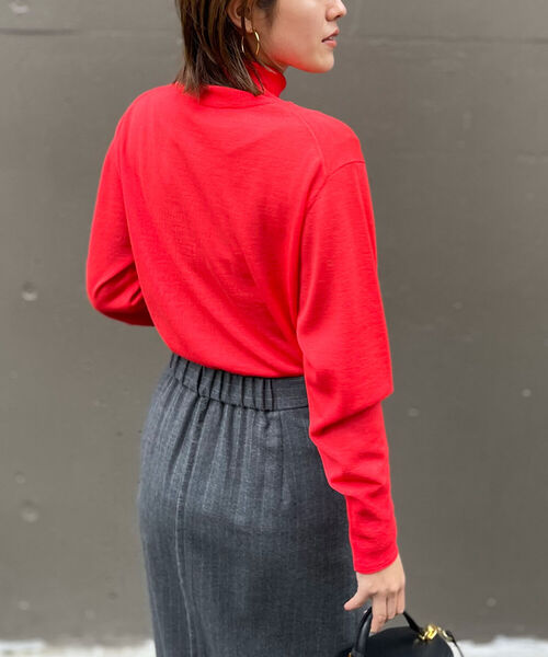 NOLLEY’S（ノーリーズ）の「《手洗い可能》アンチピリングタートルネックプルオーバーニット（ニット/セーター・レディース・ライトグレー/ブラック/ベージュ/オフホワイト/ピンク/イエロー/ブルー/ラベンダー/ベビーピンク/レッド/ホワイト系その他5・38）」の11枚目の写真