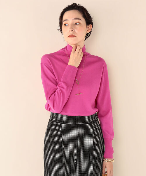 NOLLEY’S（ノーリーズ）の「《手洗い可能》アンチピリングタートルネックプルオーバーニット（ニット/セーター・レディース・ライトグレー/ブラック/ベージュ/オフホワイト/ピンク/イエロー/ブルー/ラベンダー/ベビーピンク/レッド/ホワイト系その他5・38）」の15枚目の写真