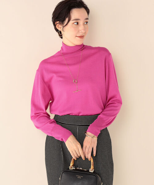 NOLLEY’S（ノーリーズ）の「《手洗い可能》アンチピリングタートルネックプルオーバーニット（ニット/セーター・レディース・ライトグレー/ブラック/ベージュ/オフホワイト/ピンク/イエロー/ブルー/ラベンダー/ベビーピンク/レッド/ホワイト系その他5・38）」の16枚目の写真