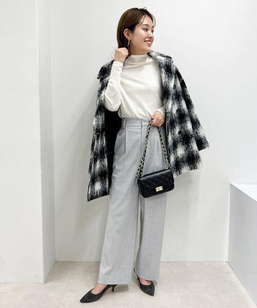 NOLLEY’S（ノーリーズ）の「《手洗い可能》アンチピリングタートルネックプルオーバーニット（ニット/セーター・レディース・ライトグレー/ブラック/ベージュ/オフホワイト/ピンク/イエロー/ブルー/ラベンダー/ベビーピンク/レッド/ホワイト系その他5・38）」の22枚目の写真