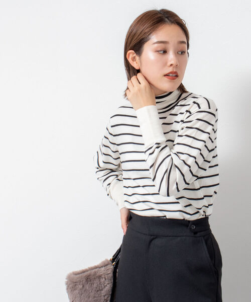 セール】《手洗い可能》アンチピリングタートルネックプルオーバー