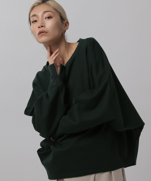 OFAKIND(オフアカインド)の「OFAKIND / ドルマントレーナー(Tシャツ/カットソー・レディース・ブラック/グリーン/サンドグレー・FREE)」の3枚目の写真