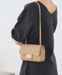 AULENTTI | AULENTTI キルティングチェーンショルダー(ショルダーバッグ)