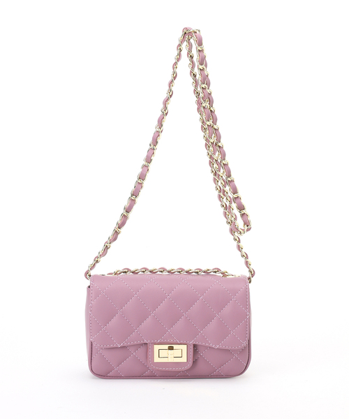 AULENTTI（オウレンティ）の「AULENTTI キルティングチェーンショルダー（ショルダーバッグ・レディース・ブラック/ベージュ/パープル/グリーン/ブラウン・FREE）」の5枚目の写真