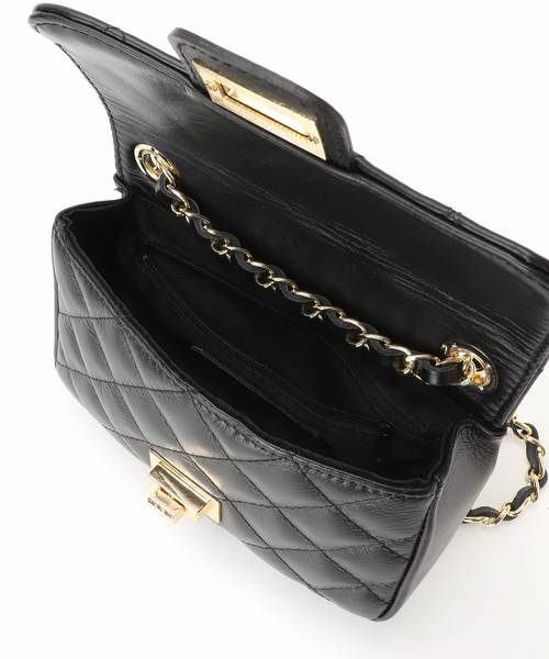 AULENTTI（オウレンティ）の「AULENTTI キルティングチェーンショルダー（ショルダーバッグ・レディース・ブラック/ベージュ/パープル/グリーン/ブラウン・FREE）」の6枚目の写真