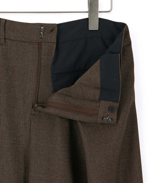 ADAM ET ROPE'(アダムエロペ)の「【PROVOKE】DEFORMATION PANTS(スラックス・レディース・ブラック/ダークブラウン・38)」の4枚目の写真