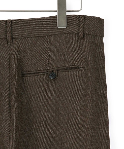 ADAM ET ROPE'(アダムエロペ)の「【PROVOKE】DEFORMATION PANTS(スラックス・レディース・ブラック/ダークブラウン・38)」の6枚目の写真