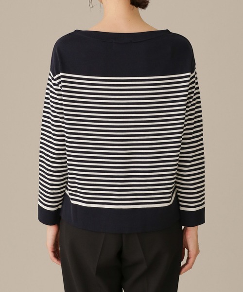 LB.03/近藤千尋さんコラボ思いきり洗えるニットボーダートップス