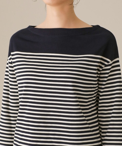 LB.03/近藤千尋さんコラボ思いきり洗えるニットボーダートップス