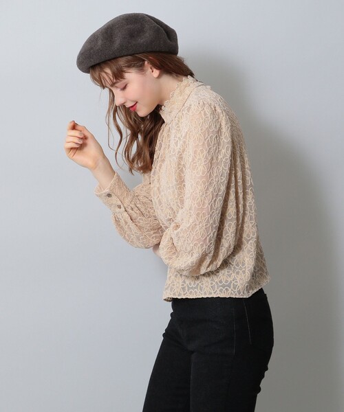 DEICY（デイシー）の「フラワーレースハイネックプルオーバー（Tシャツ 
