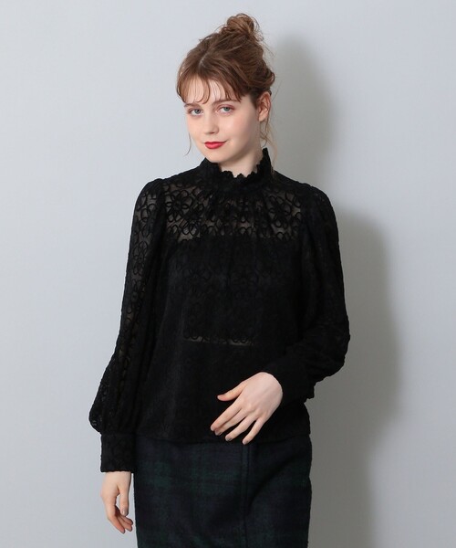 DEICY（デイシー）の「フラワーレースハイネックプルオーバー（Tシャツ 