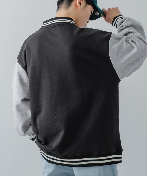 improves（インプローブス）の「サガラワッペン 刺しゅう 襟付き スウェット トレーナー（スウェット・メンズ・グリーン/ブラック/アッシュ/ネイビー・LARGE/MEDIUM）」の6枚目の写真