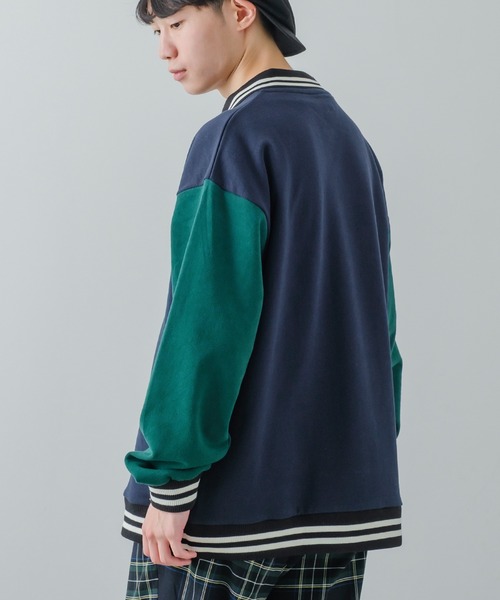 improves（インプローブス）の「サガラワッペン 刺しゅう 襟付き スウェット トレーナー（スウェット・メンズ・グリーン/ブラック/アッシュ/ネイビー・LARGE/MEDIUM）」の15枚目の写真