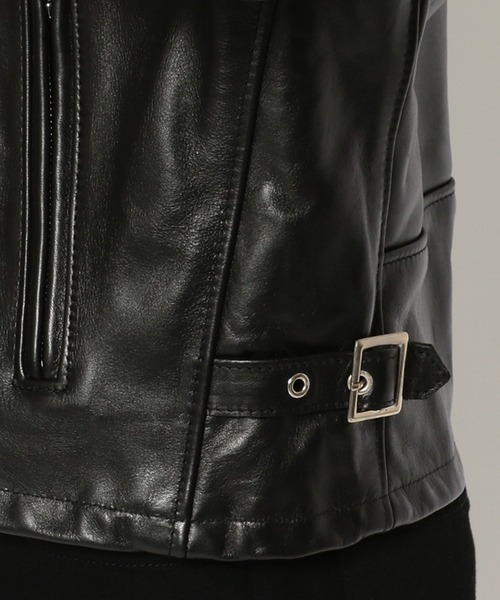 schott（ショット）の「Schott(ショット) 103US TRUCKER JACKET/レザートラッカー ジャケット（ライダースジャケット・メンズ・ブラック・36/42/44/38/40）」の11枚目の写真