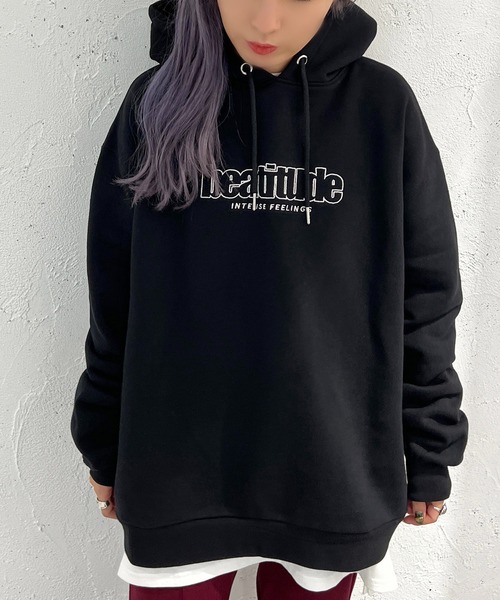 apres jour mignon(アプレジュールミニョン)の「裏起毛ロゴフーディー【ZOZOTOWN限定アイテム】(パーカー・レディース・ブラック/杢グレー/アイボリー・X-LARGE/フリー)」の11枚目の写真