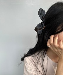 fiere（フィエール）の「【2コセット】リボンヘアクリップ（バレッタ/ヘアクリップ）」