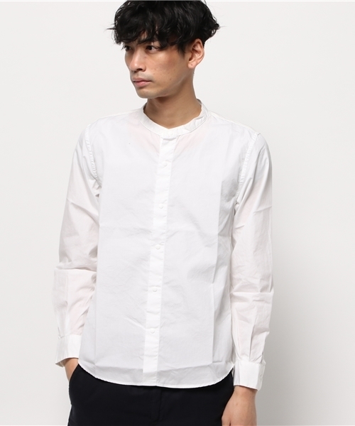 And A（アンドエー）の「バンドカラーシャツ（シャツ/ブラウス・メンズ・ホワイト/グレー/ブルー・40/42）」の14枚目の写真