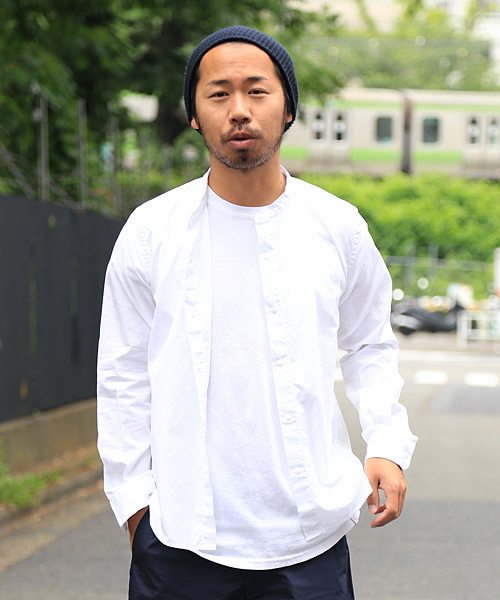 And A（アンドエー）の「バンドカラーシャツ（シャツ/ブラウス・メンズ・ホワイト/グレー/ブルー・40/42）」の15枚目の写真