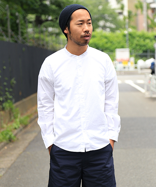 And A（アンドエー）の「バンドカラーシャツ（シャツ/ブラウス・メンズ・ホワイト/グレー/ブルー・40/42）」の17枚目の写真