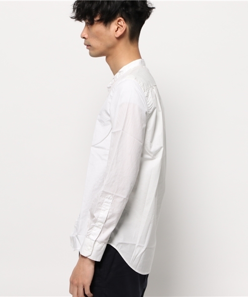 And A（アンドエー）の「バンドカラーシャツ（シャツ/ブラウス・メンズ・ホワイト/グレー/ブルー・40/42）」の9枚目の写真