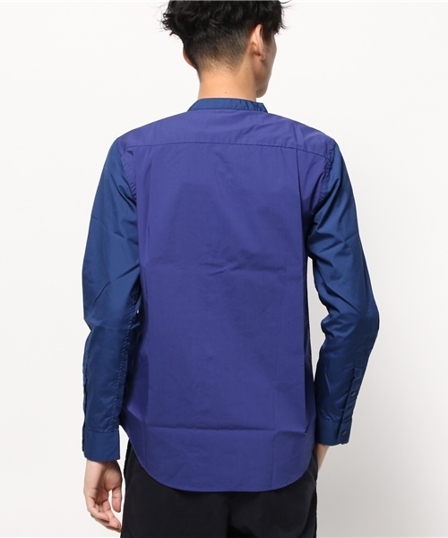 And A（アンドエー）の「バンドカラーシャツ（シャツ/ブラウス・メンズ・ホワイト/グレー/ブルー・40/42）」の6枚目の写真