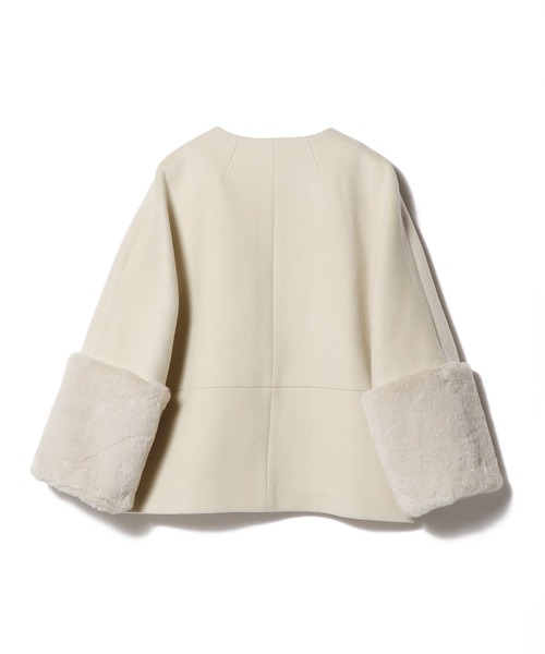 ESTNATION フェイクファーウールショートコート ESTNATION（エストネーション）の「ESTNATION / フェイクファーウール