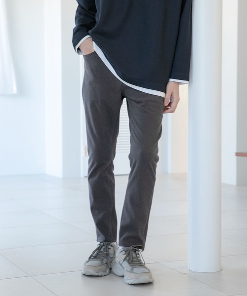 GLOBAL WORK(グローバルワーク)の「モーションテックスキニー+WARM/267878(その他パンツ・メンズ・ライトブルー/ダークグリーン/ネイビー/ブラウン/レッド/その他/グレー系その他4/ブラック/ホワイト系その他2/チャコールグレー・SMALL/MEDIUM/LARGE/X-SMALL/X-LARGE)」の4枚目の写真