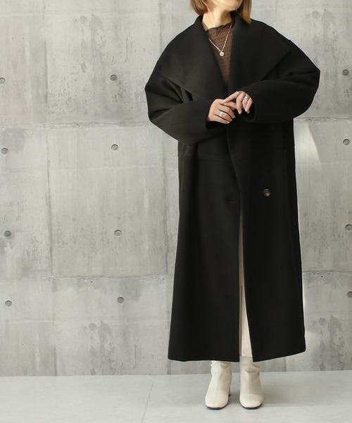 ビッグスタンドカラーロングコート