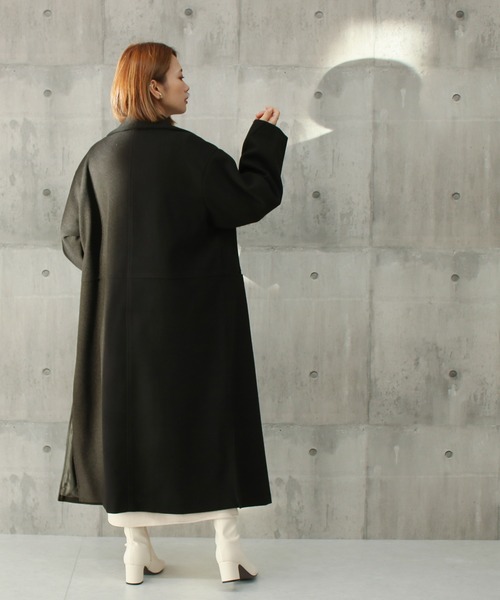 ビッグスタンドカラーロングコート