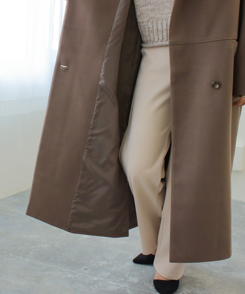 ビッグスタンドカラーロングコート