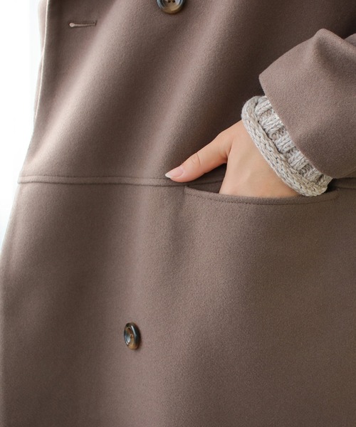 ビッグスタンドカラーロングコート