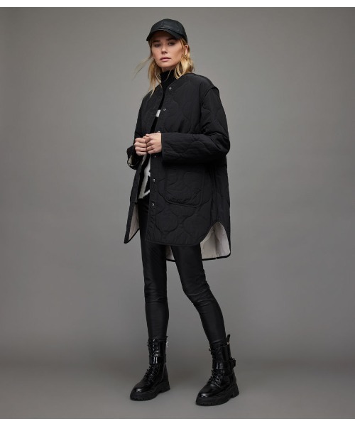 ALLSAINTS(オールセインツ)の「PHYLLIS REVERSIBLE LINER JACKET | PHYLLIS リバーシブル ライナー ジャケット(その他アウター・レディース・ブラック×ホワイト・6/4/8)」の3枚目の写真