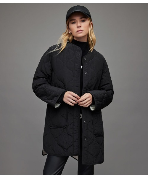 ALLSAINTS(オールセインツ)の「PHYLLIS REVERSIBLE LINER JACKET | PHYLLIS リバーシブル ライナー ジャケット(その他アウター・レディース・ブラック×ホワイト・6/4/8)」の6枚目の写真