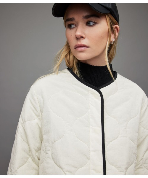 ALLSAINTS(オールセインツ)の「PHYLLIS REVERSIBLE LINER JACKET | PHYLLIS リバーシブル ライナー ジャケット(その他アウター・レディース・ブラック×ホワイト・6/4/8)」の8枚目の写真