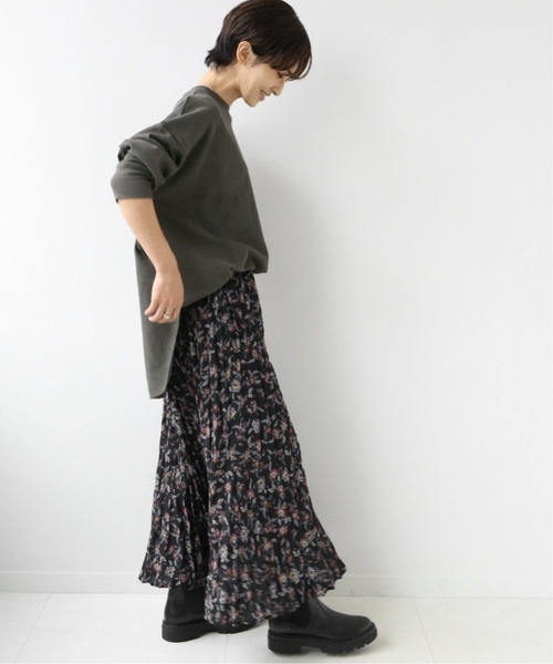 JOURNAL STANDARD relume（ジャーナルスタンダード　レリューム）の「《追加6》TCワッフルオーバーサイズロングスリーブTシャツ（Tシャツ/カットソー・レディース・ネイビー/ホワイト系その他/ベージュ系その他/チャコールグレー/ブルー・FREE）」の7枚目の写真