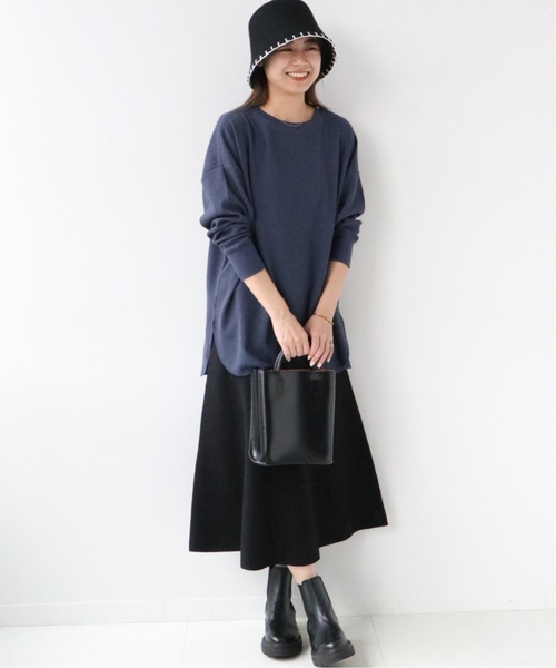 JOURNAL STANDARD relume（ジャーナルスタンダード　レリューム）の「《追加6》TCワッフルオーバーサイズロングスリーブTシャツ（Tシャツ/カットソー・レディース・ネイビー/ホワイト系その他/ベージュ系その他/チャコールグレー/ブルー・FREE）」の22枚目の写真