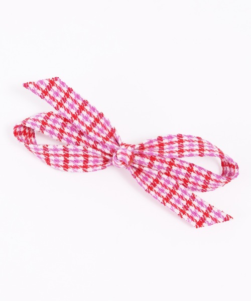 WC（ダブル シー）の「チェックリボンヘアピン（ヘアピン・レディース・ピンク/グリーン/ブラック・FREE）」の11枚目の写真