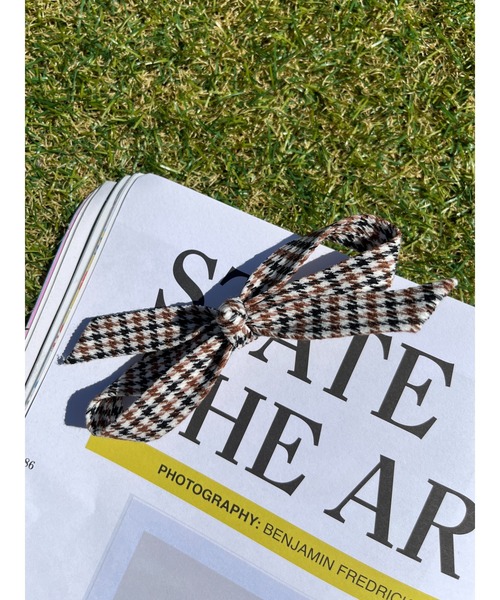 WC（ダブル シー）の「チェックリボンヘアピン（ヘアピン・レディース・ピンク/グリーン/ブラック・FREE）」の4枚目の写真