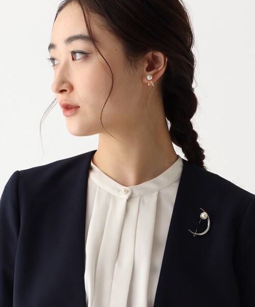 OPAQUE.CLIP(オペークドットクリップ)の「◆ハーフムーンブローチ(ブローチ/コサージュ・レディース・ゴールド/シルバー・00)」の10枚目の写真