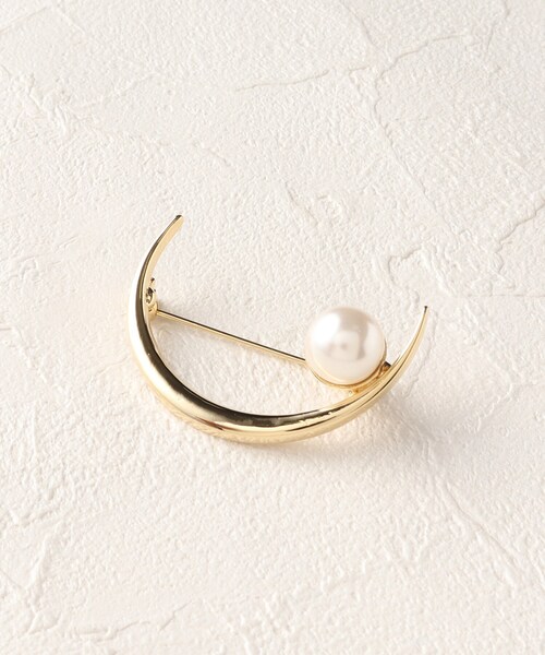 OPAQUE.CLIP(オペークドットクリップ)の「◆ハーフムーンブローチ(ブローチ/コサージュ・レディース・ゴールド/シルバー・00)」の12枚目の写真