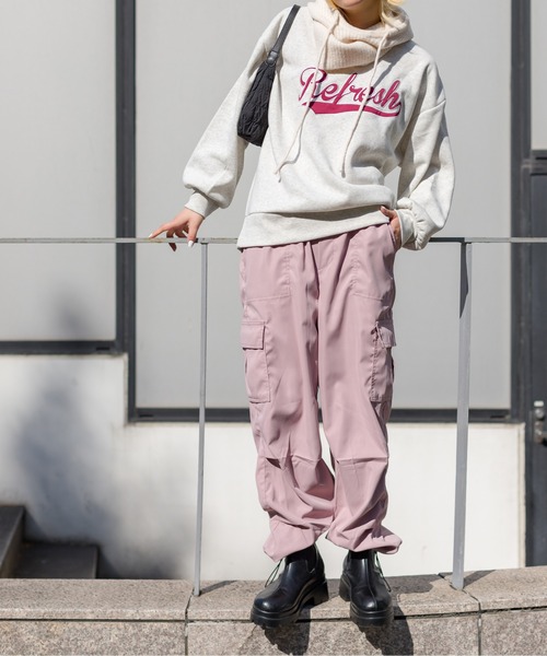 SpRay（スプレイ）の「スピンドルベーカーカーゴパンツ（カーゴパンツ・レディース・カーキ/ブラック/パープル/レッド/ピンク/ライトピンク/ラベンダー/ベージュ/アイボリー/オフホワイト/ダークグリーン/チャコールグレー/ダークベージュ・FREE）」の16枚目の写真