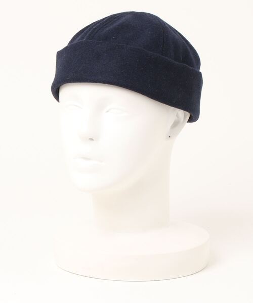 PARKS TOKYO SELECT（パークストウキョウセレクト）の「【Emstate/エムステイト】（UN）MELTON WOOL SKULL CAP BEANIE（キャップ・メンズ・ネイビー/ブラウン/キャメル/オリーブ・S/M）」の3枚目の写真