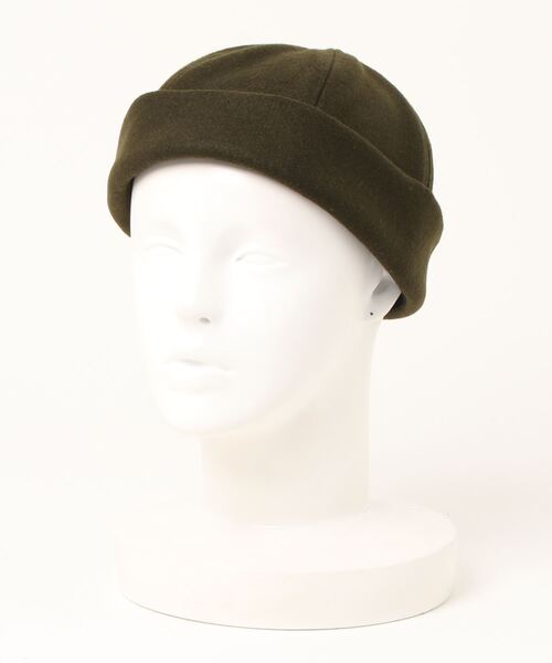 PARKS TOKYO SELECT（パークストウキョウセレクト）の「【Emstate/エムステイト】（UN）MELTON WOOL SKULL CAP BEANIE（キャップ・メンズ・ネイビー/ブラウン/キャメル/オリーブ・S/M）」の2枚目の写真