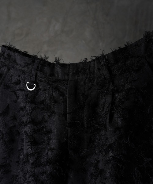 G.O.C(ジーオーシー)の「フリンジ ジャガード ワイド パンツ(スラックス・メンズ・ブラック・MEDIUM/LARGE)」の8枚目の写真