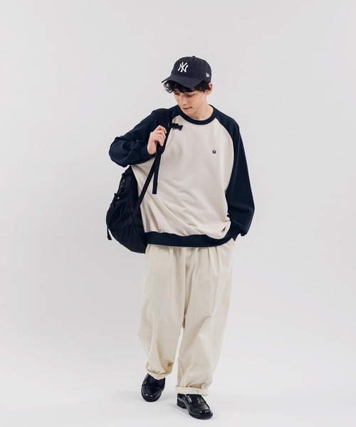 MUHET（ミュエータ）の「ラグランスウェット（スウェット・レディース・ネイビー/ブラウン/カーキ/杢グレー・X-LARGE/MEDIUM）」の16枚目の写真