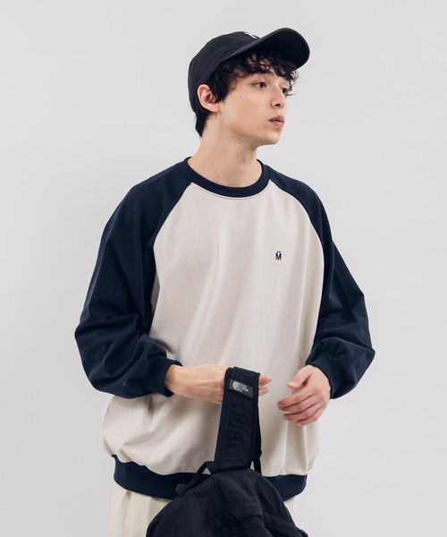 MUHET（ミュエータ）の「ラグランスウェット（スウェット・レディース・ネイビー/ブラウン/カーキ/杢グレー・X-LARGE/MEDIUM）」の13枚目の写真