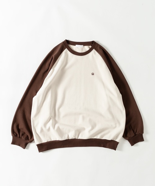 MUHET（ミュエータ）の「ラグランスウェット（スウェット・レディース・ネイビー/ブラウン/カーキ/杢グレー・X-LARGE/MEDIUM）」の19枚目の写真