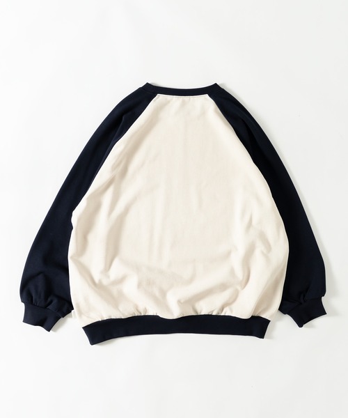 MUHET（ミュエータ）の「ラグランスウェット（スウェット・レディース・ネイビー/ブラウン/カーキ/杢グレー・X-LARGE/MEDIUM）」の6枚目の写真