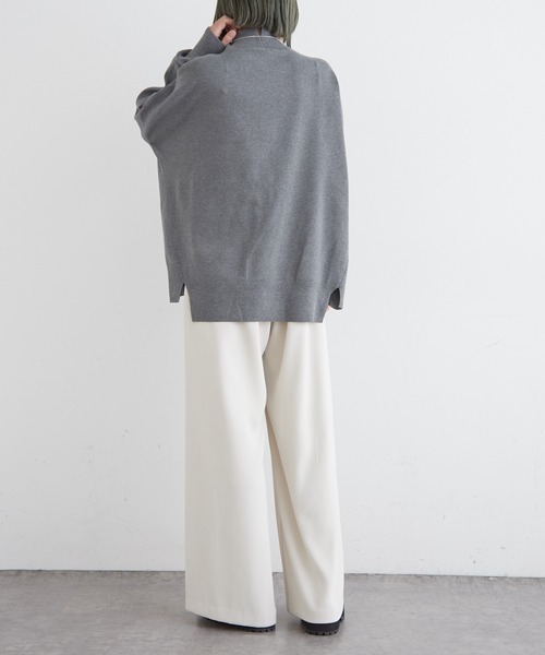 Omekashi（オメカシ）の「総針ハイネックニットプルオーバー（ニット/セーター・レディース・ブラック/グレー/オフホワイト/オレンジ・FREE）」の6枚目の写真